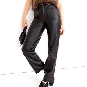 Madewell Perfect Vintage Faux Leather Pants 25 EUC
